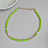 Green Beads Choker