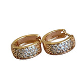 Full Strass Hoops Earrings