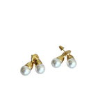 Double Pearl Earrings