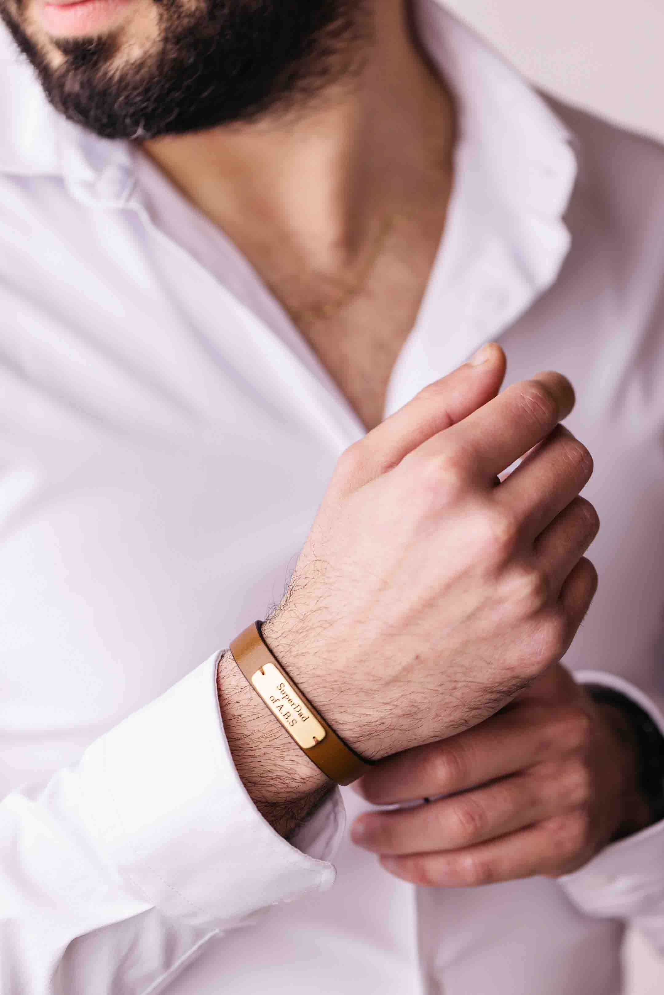 Super Dad's Leather Bracelet