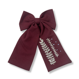 Burgandy Hair Bow