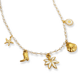 Pearls Charms Necklace