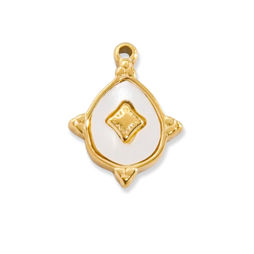 White Drop Charm