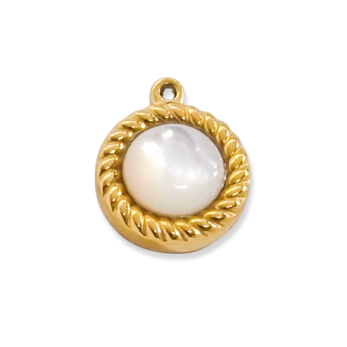 White Stone Charm