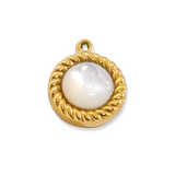 White Stone Charm