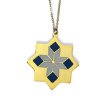 Oriental Flower Enamel Necklace