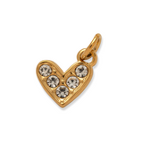 White Heart Charm