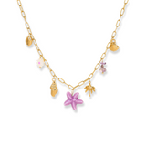 Purple Charms Necklace