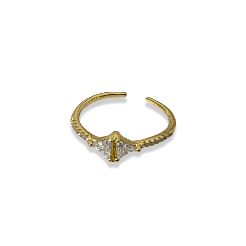 Triangle Stone Ring