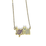 Super Mom Enamel Necklace