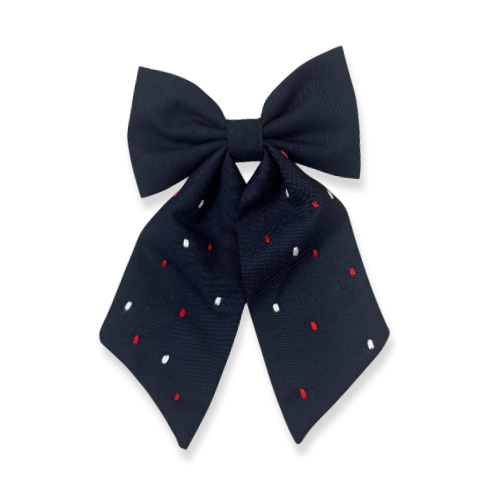 Dotted Hair Bow