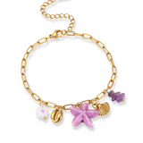 Purple Charms Bracelet