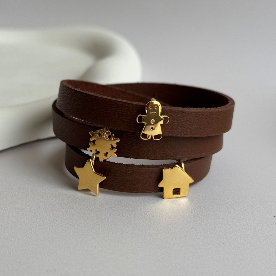 Christmas Charms Strap Bracelet