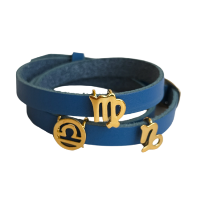 Horoscope Strap Leather Bracelet