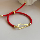 Lebanese Map Bracelet