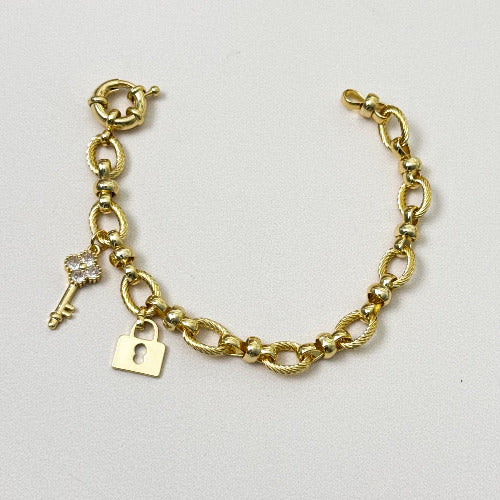 Key & Lock Bracelet
