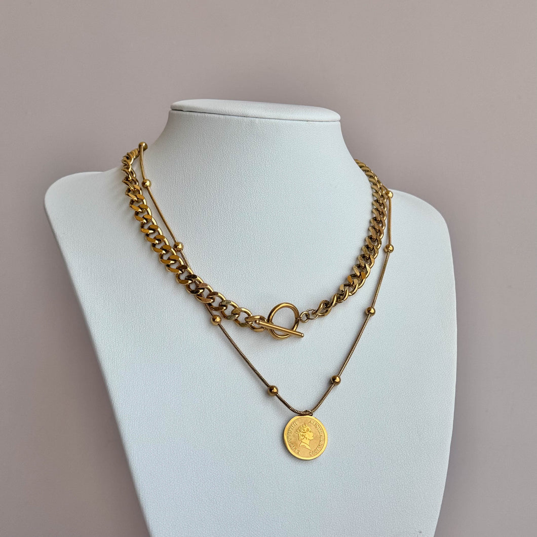 Layered Coin Necklace