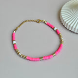 Fuscia Anklet