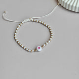 White Heart Bracelet