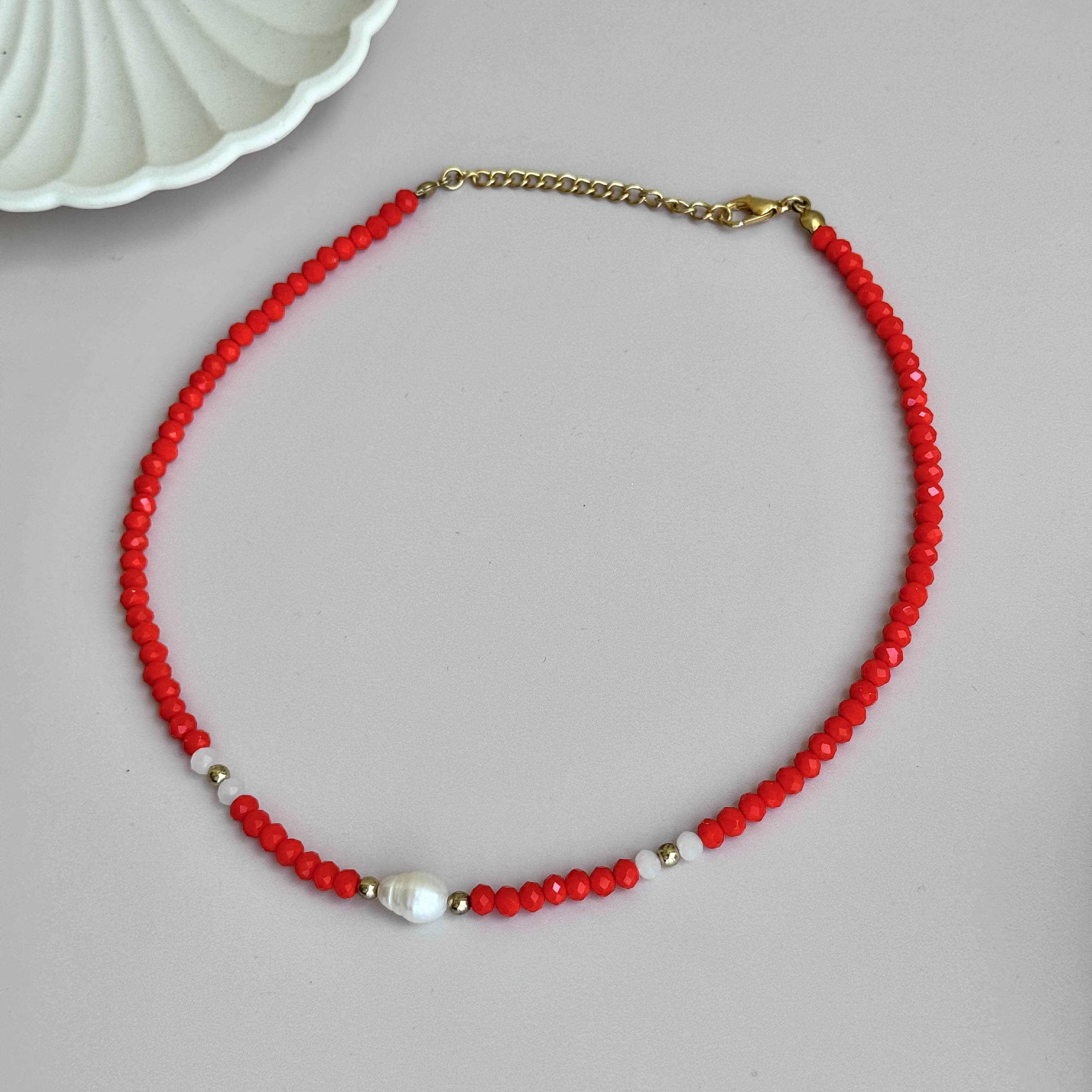 Red Pearl Chocker