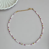 White & Pink Chocker