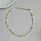 White & Yellow Chocker