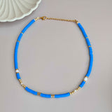 Navy Blue Chocker