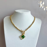 Green Clover Necklace