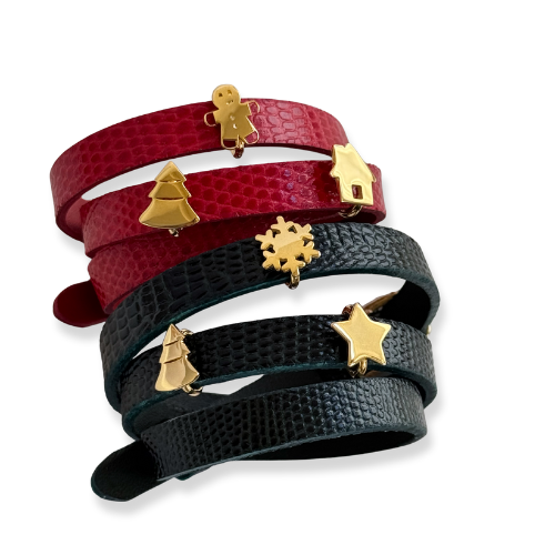 Christmas Charms Strap Bracelet