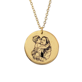 Portrait Engraving Necklace