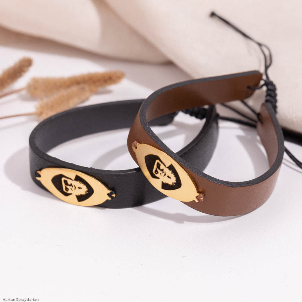 St.Charbel leather bracelet