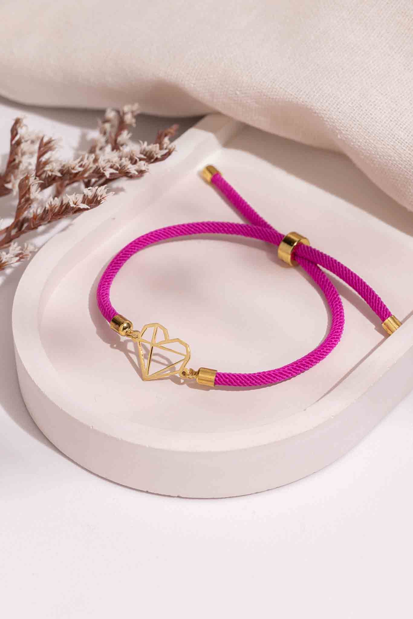 Geometric Heart Bracelet