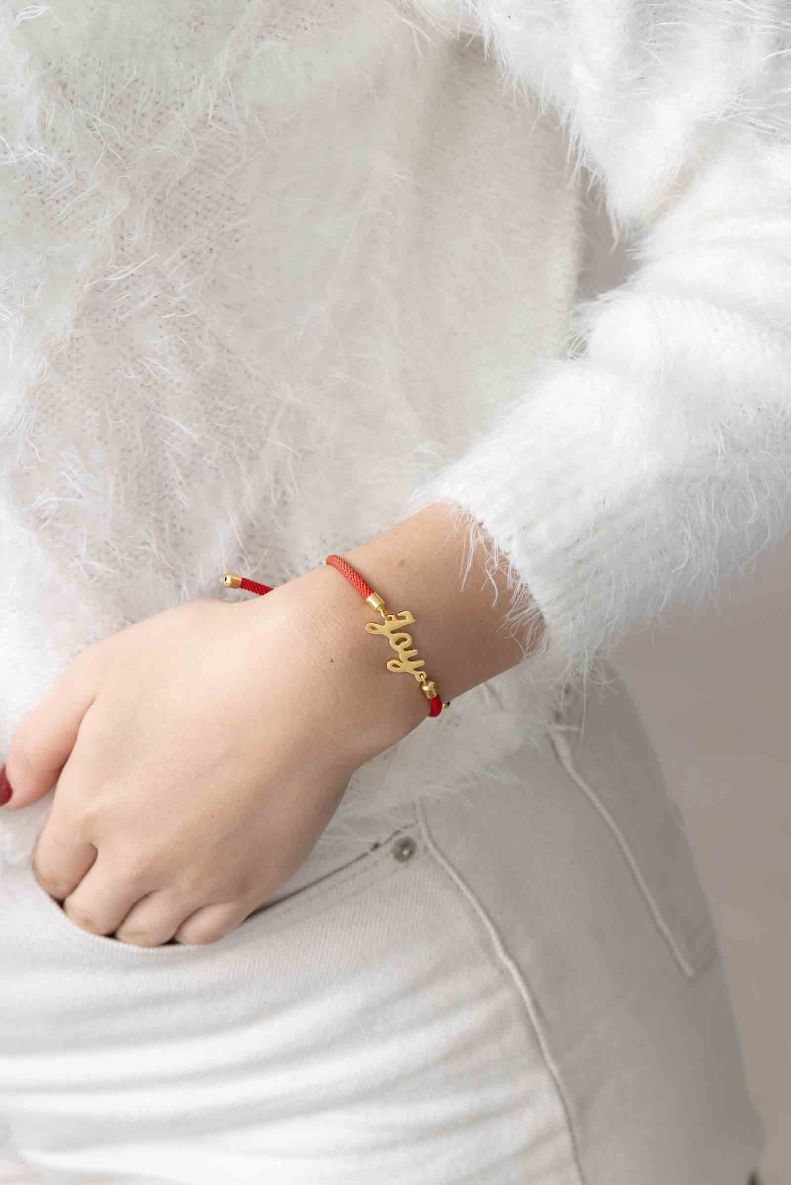 Joy Christmas Bracelet