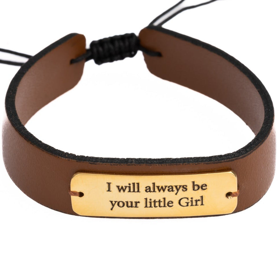 Special Engraving Leather Bracelet