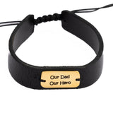 My Hero Leather Bracelet