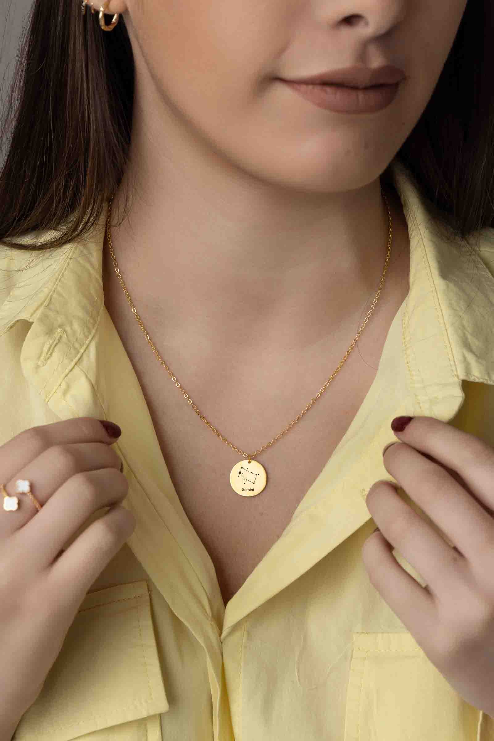 Horoscope Engraving Necklace