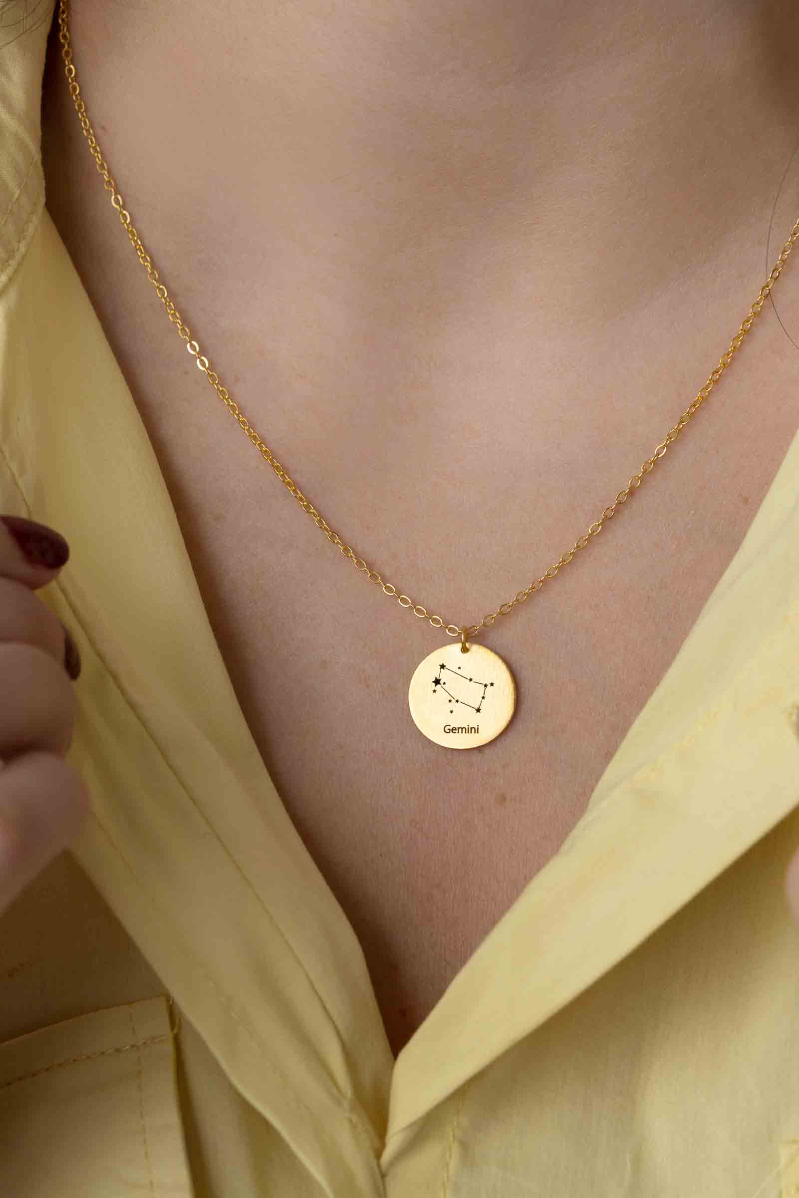 Horoscope Engraving Necklace