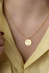 Horoscope Engraving Necklace
