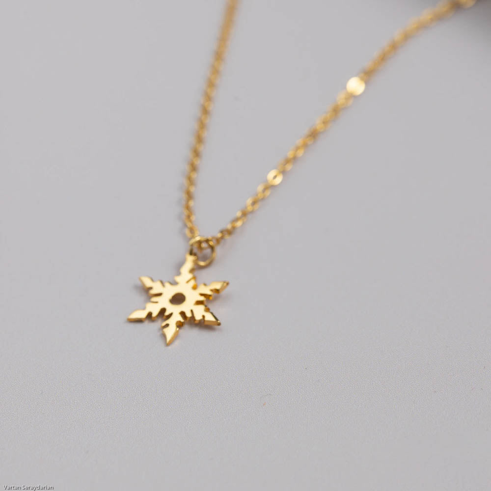 Mini Snowflake Necklace