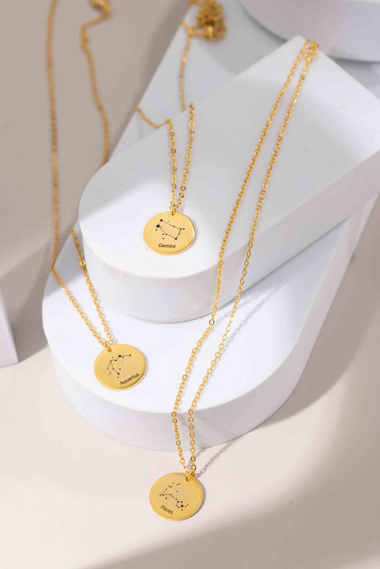 Horoscope Engraving Necklace