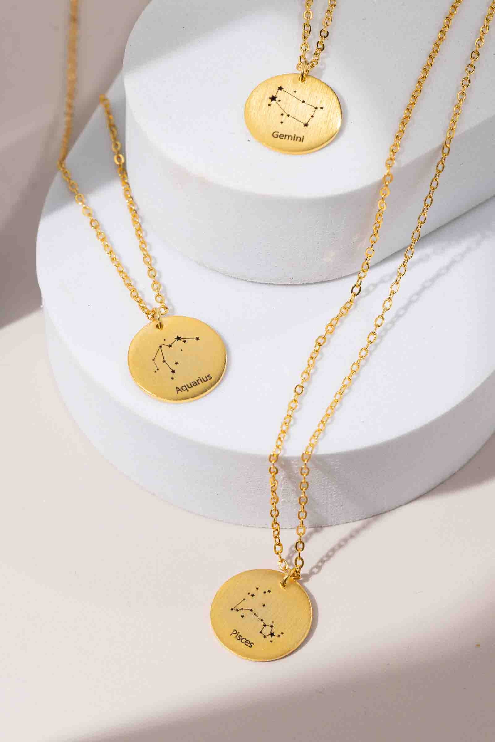 Horoscope Engraving Necklace