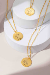 Horoscope Engraving Necklace