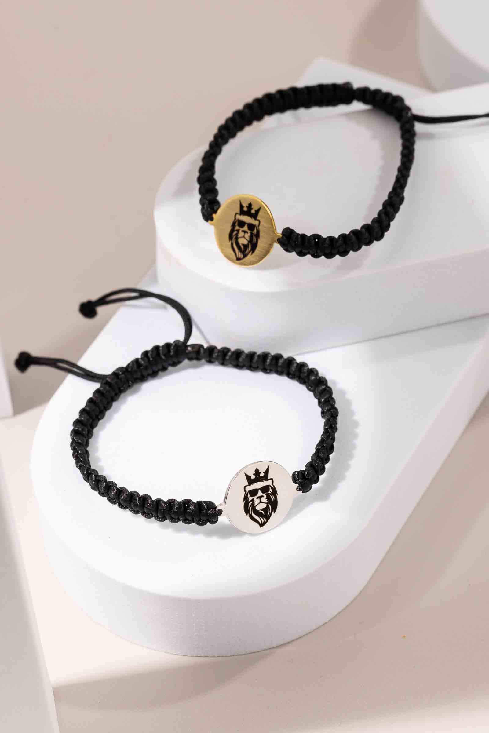 Lion Engraving Bracelet