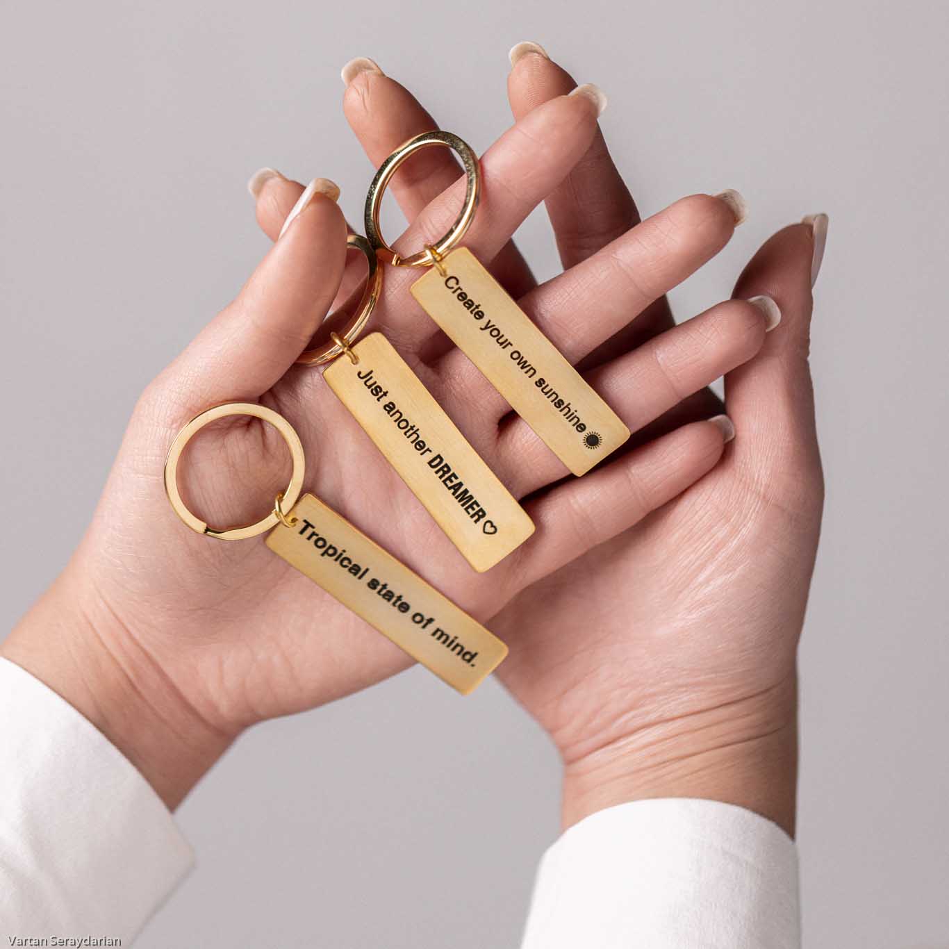 Positive Quote Keychain