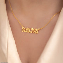 Load image into Gallery viewer, Customized Date Necklace
