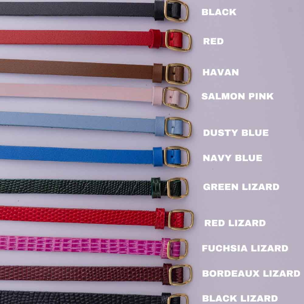Strap Leather Bracelet with Charms