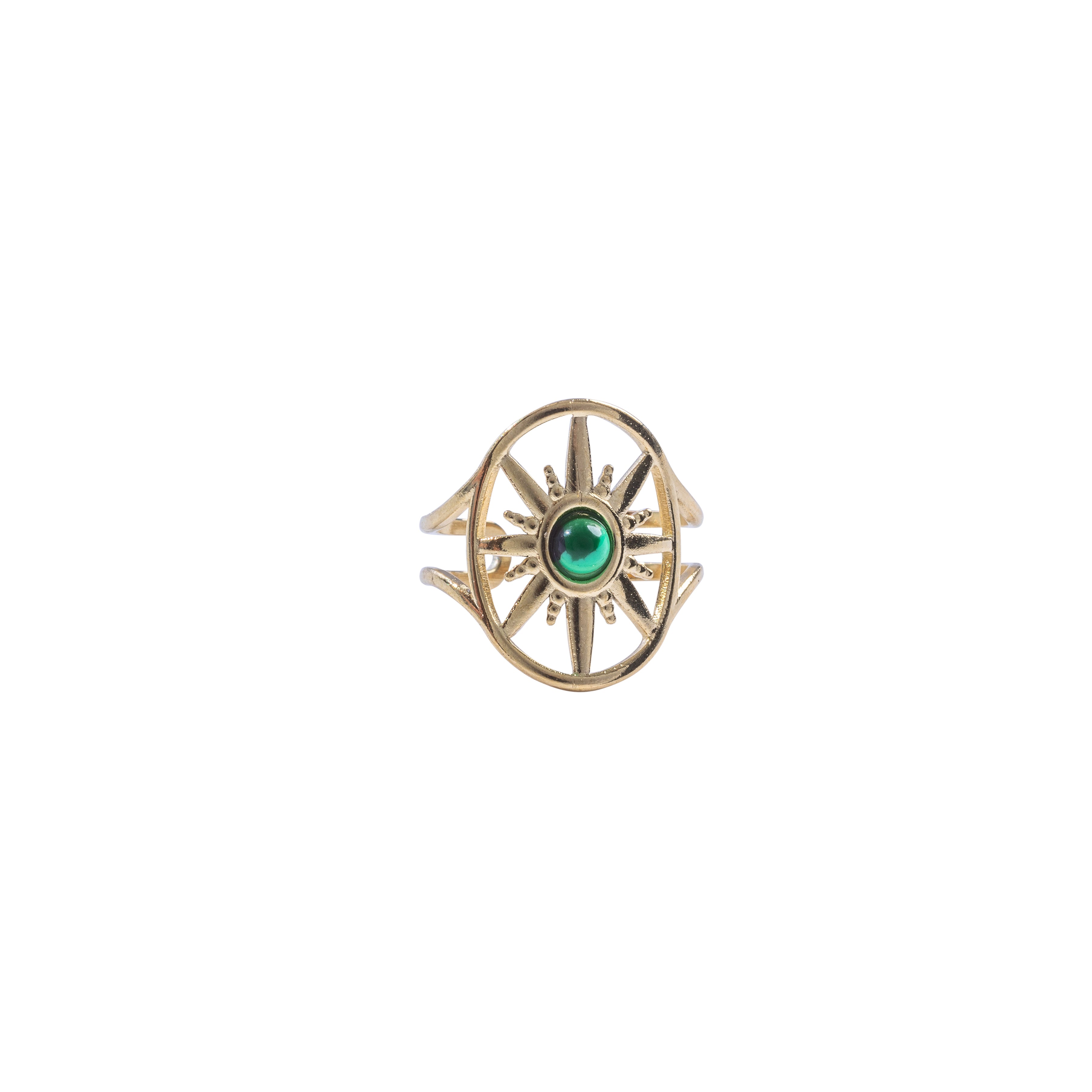 Green Stone Ring