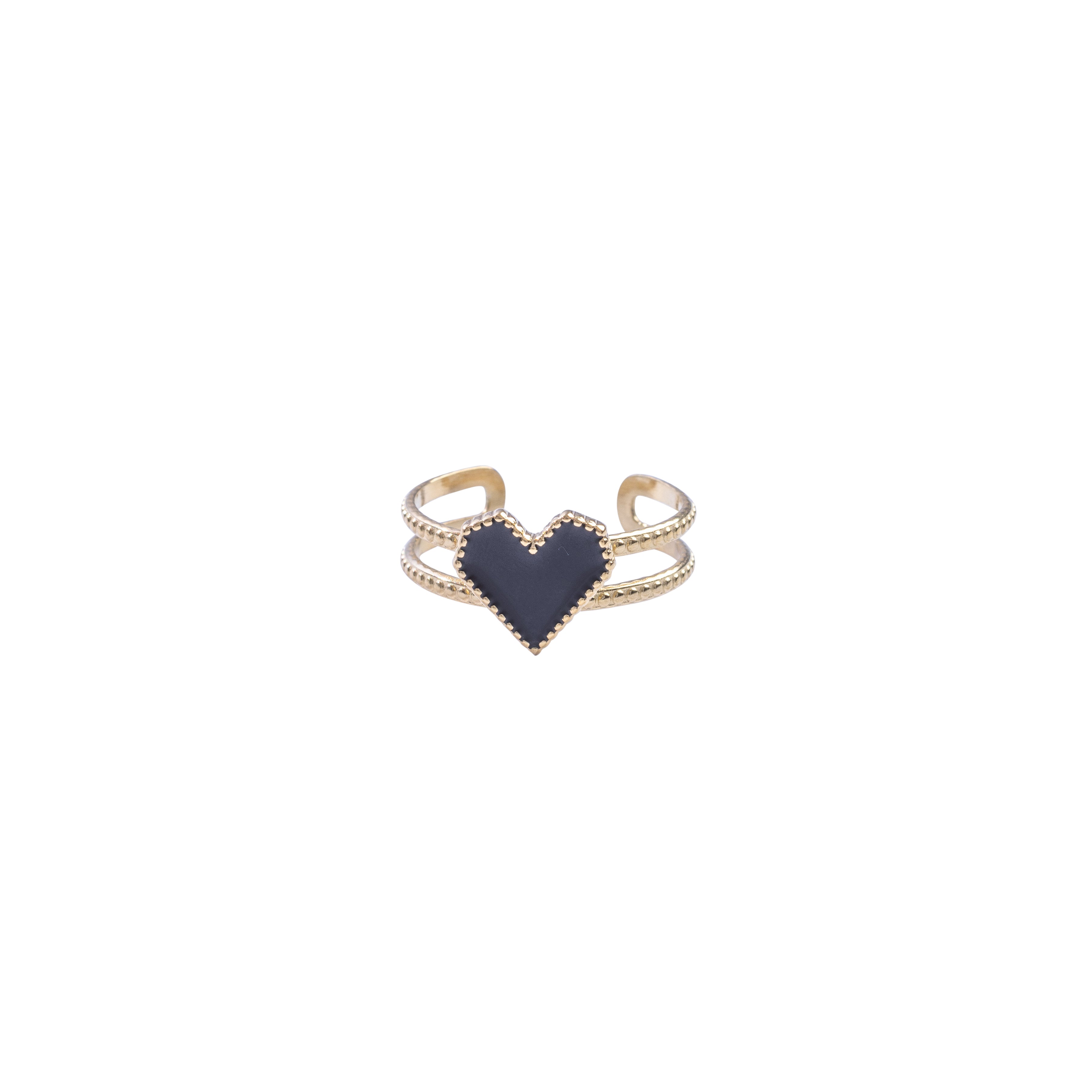 Black Heart Ring