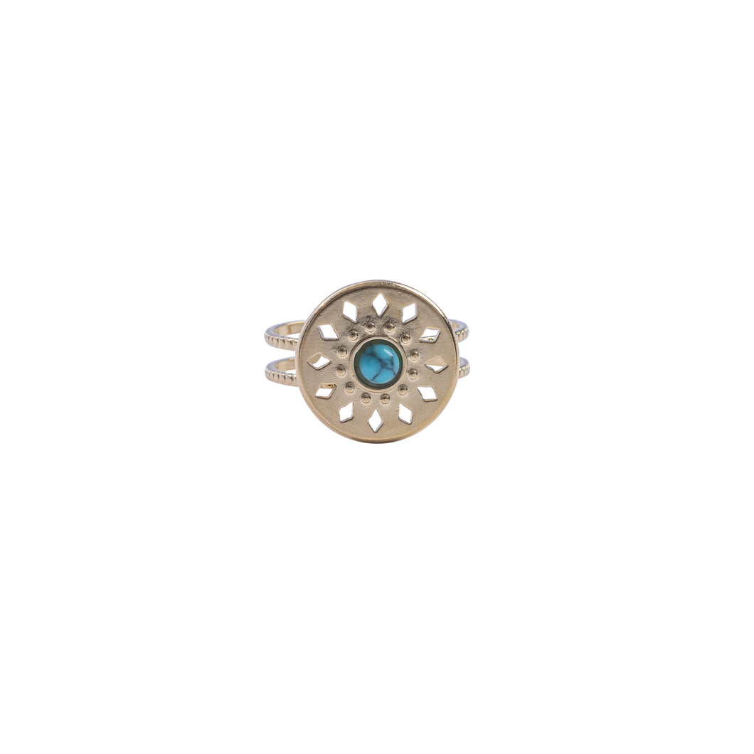 Boho Blue Stone Ring