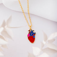 Load image into Gallery viewer, Enamel Heart necklace
